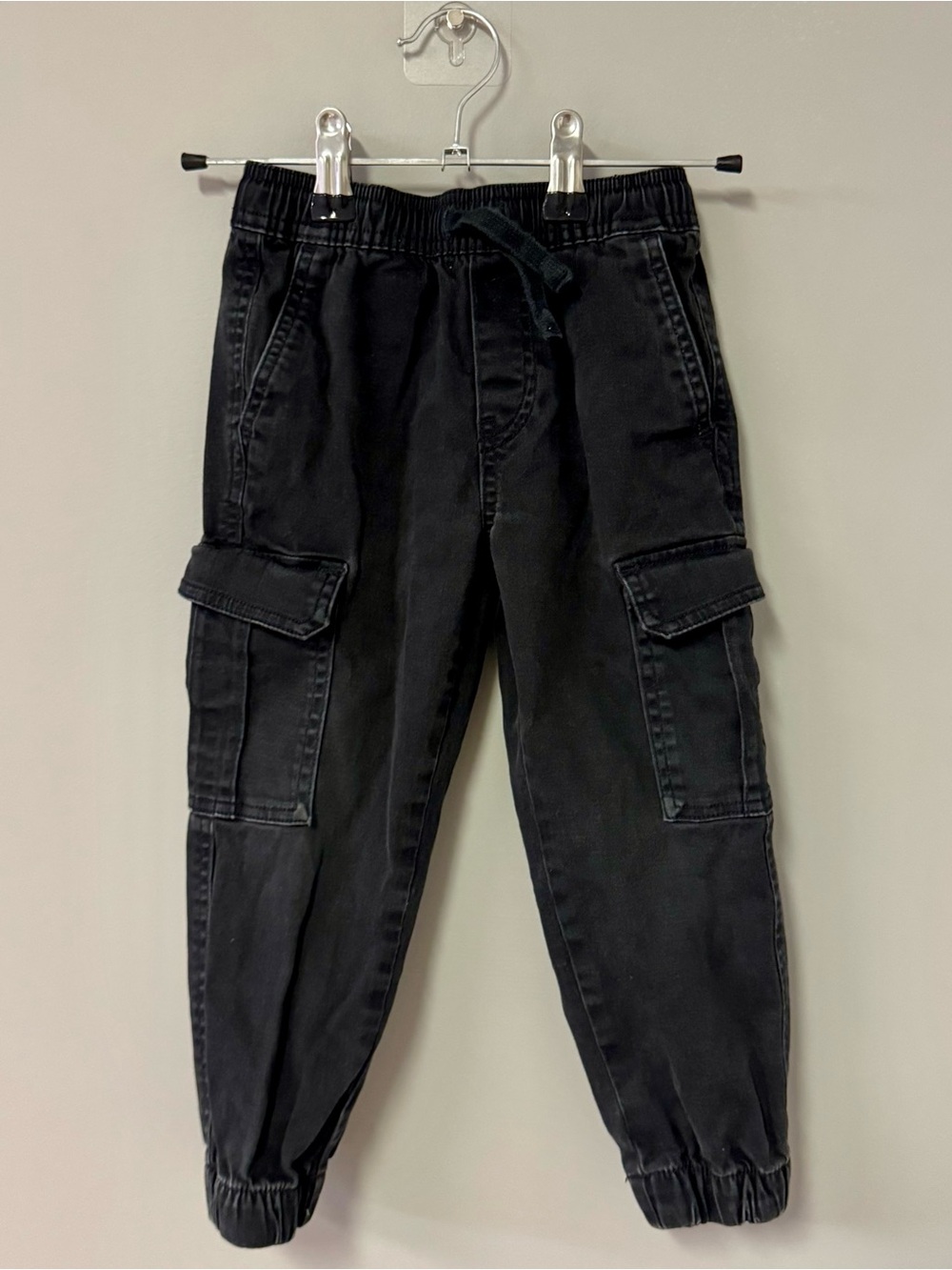 H&M Black Cargo Jogger Pants for Kids